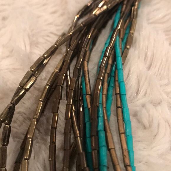 Vintage multi strand beaded choker necklace - Picture 5 of 5